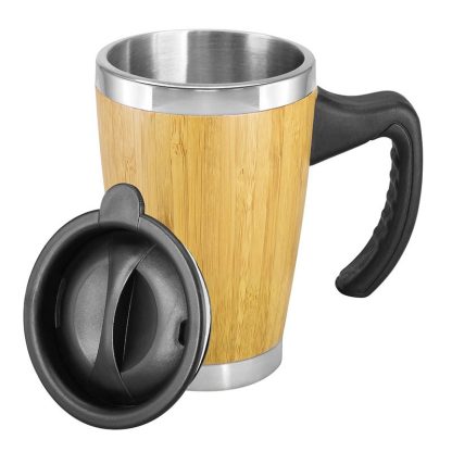 Mug de Bamboo con Asa Plástica - Imagen 2