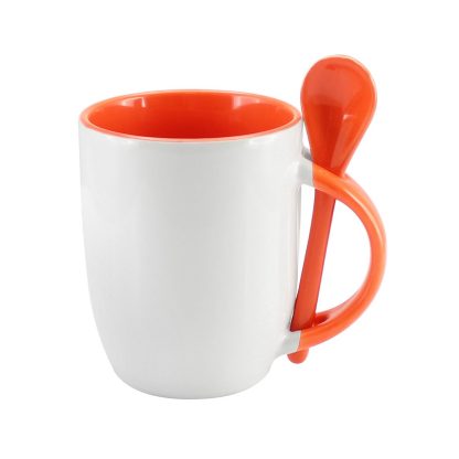 Tazón Cerámico Sublimación con Cuchara - Imagen 3